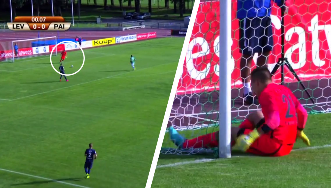 Takýto gól ste ešte nevideli: Hráči v Estónsku sa nedotkli lopty a v 15. sekunde dali gól! (VIDEO)