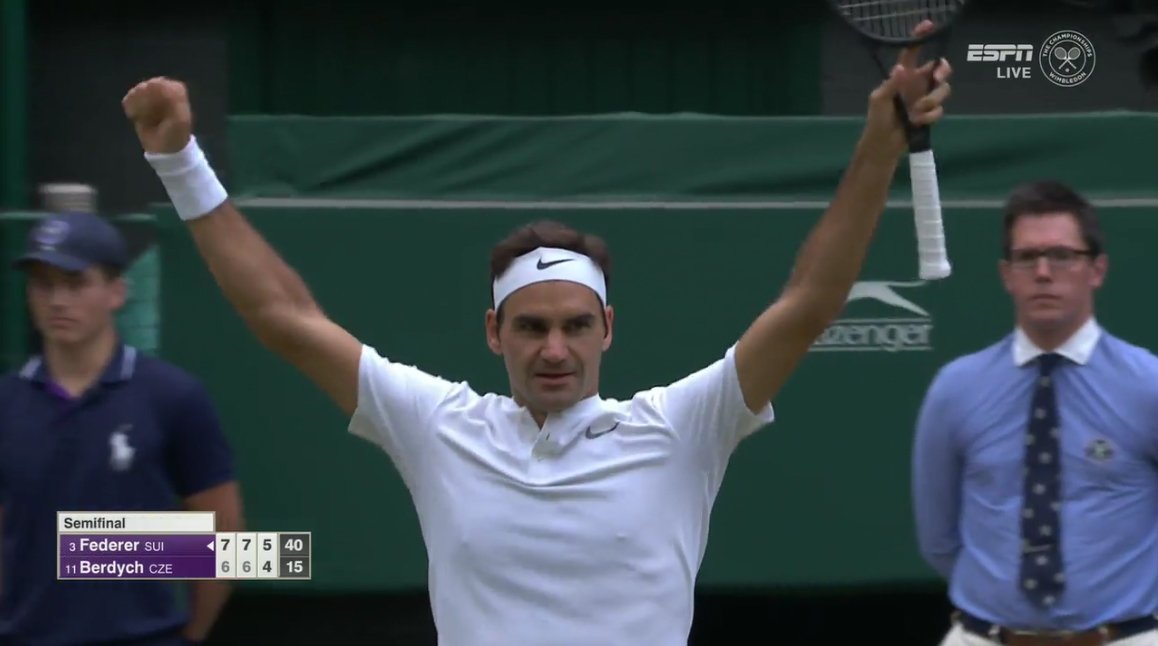 Nezastaviteľný Roger Federer sfúkol Berdycha 3:0 a smeruje do svojho 11. finále na Wimbledone! (VIDEO)