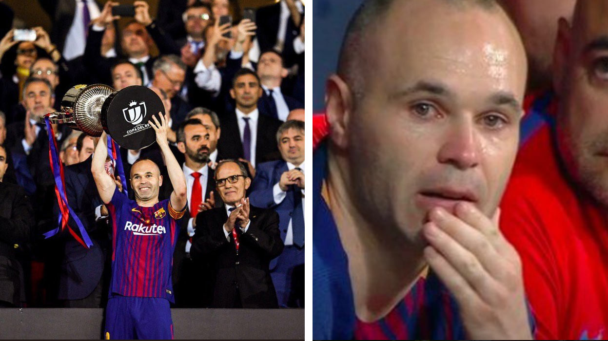 Iniestu pri striedaní vytlieskal celý štadión v Madride. Španiel sa potom na lavičke neubránil slzám! (VIDEO)