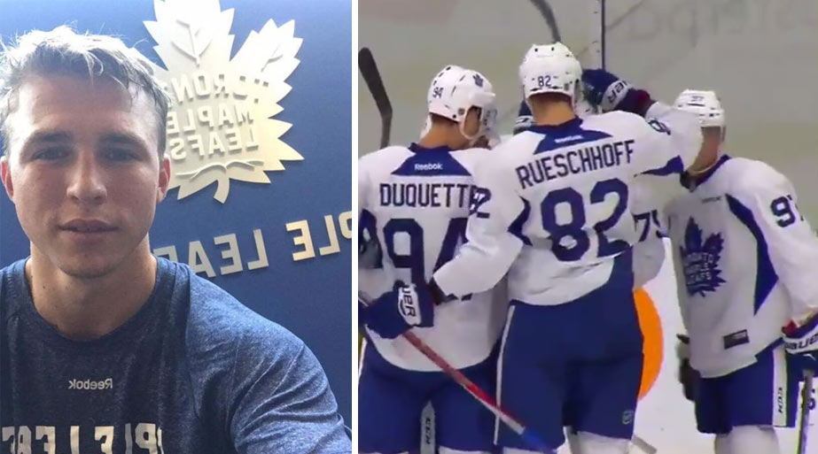 Talentovaný Slovák Kristián Pospíšil nebol draftovaný, no vďaka skvelým výkonom smeruje do hlavného kempu Toronta Maple Leafs! (VIDEO)