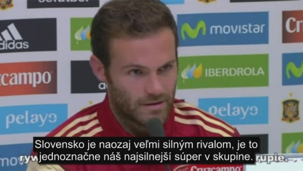 Čo si myslí hviezda United Juan Mata o Slovensku? Pozrite si jeho slová pred kvalifikačným zápasom proti nám! (VIDEO)
