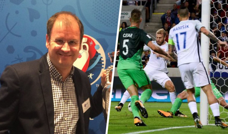 Marcel Merčiak po góle Nemca takmer zošalel. Jeho výbuch radosti museli počuť aj v Slovinsku! (VIDEO)
