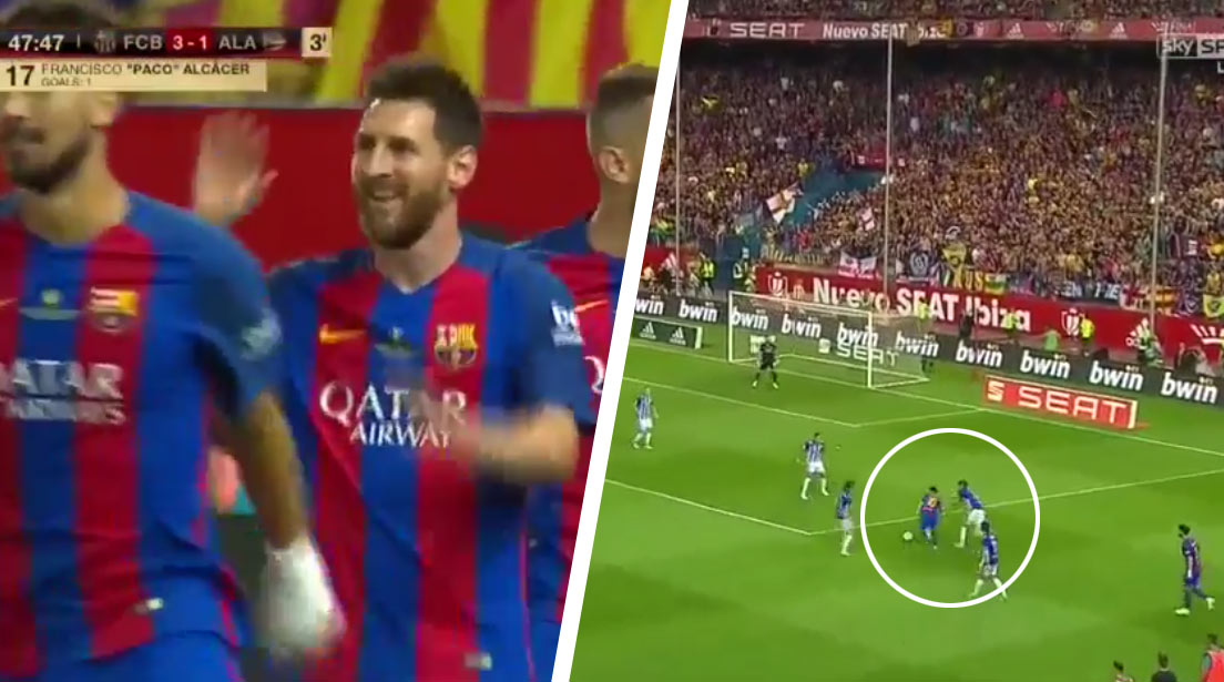 Messiho úžasné sólo vo finále španielskeho pohára zakončené perfektnou asistenciou! (VIDEO)