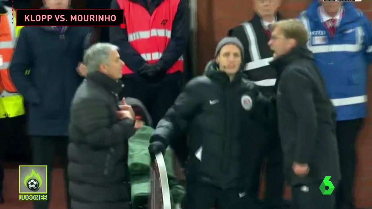Hádka pri striedačke medzi Mourinhom a Kloppom po faule Herreru na Firmina! (VIDEO)