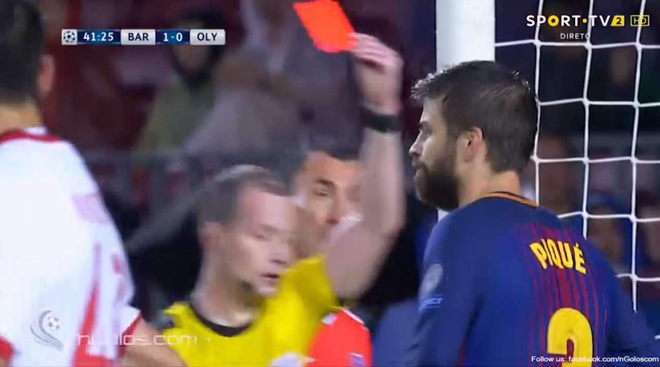 Toto tu ešte nebolo: Gerard Pique strelil gól a dostal červenú kartu! (VIDEO)