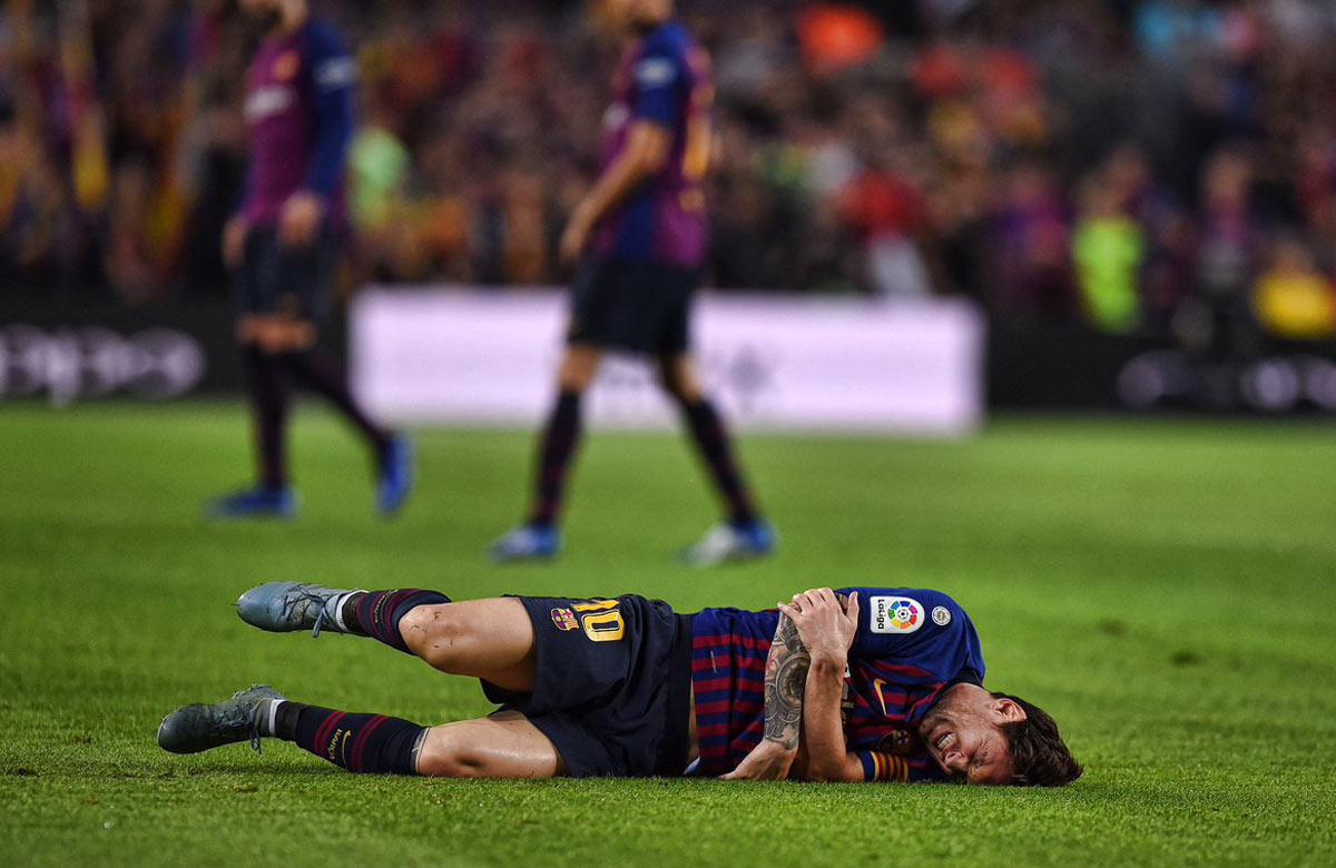 Messi strelil proti Seville parádny gól. Potom sa zrejme vážne zranil! (VIDEO)