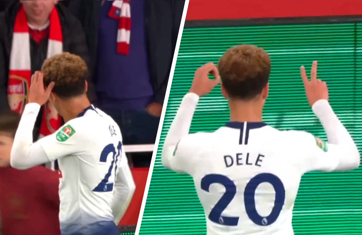Fanúšik Arsenalu trafil s fľašou Dele Alliho do hlavy. Talent Tottenhamu mu následne odpovedal! (VIDEO)