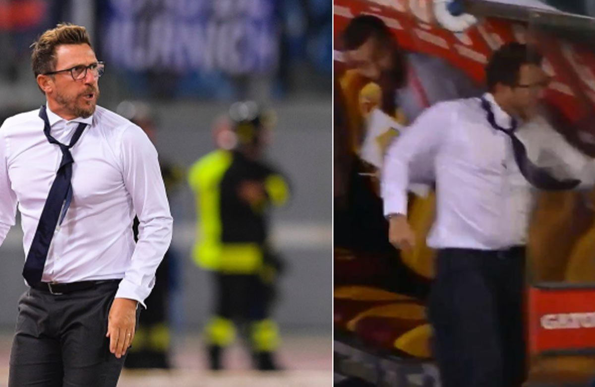 Trénera AS Rím museli operovať: Zlomil si ruku počas oslavy vyrovnávajúceho gólu! (VIDEO)