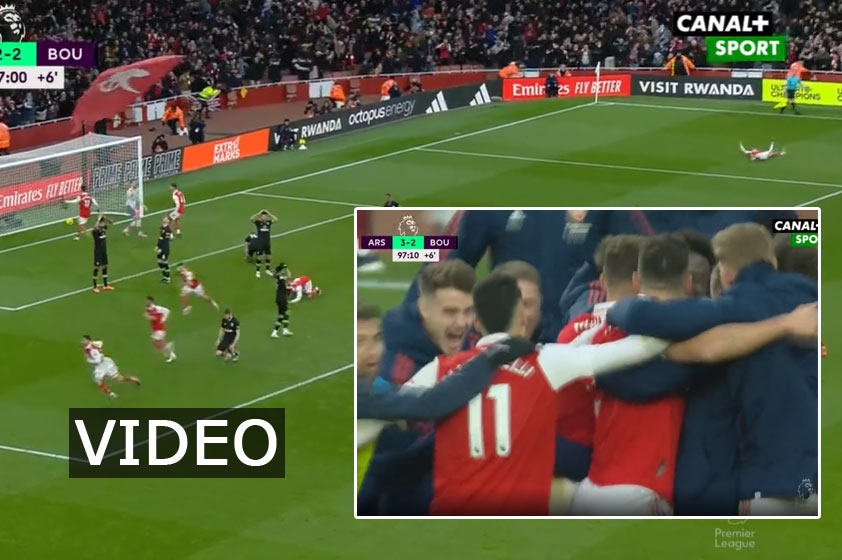 Arsenal v 97. minúte zavŕšil senzačný obrat proti Bournemouthnu