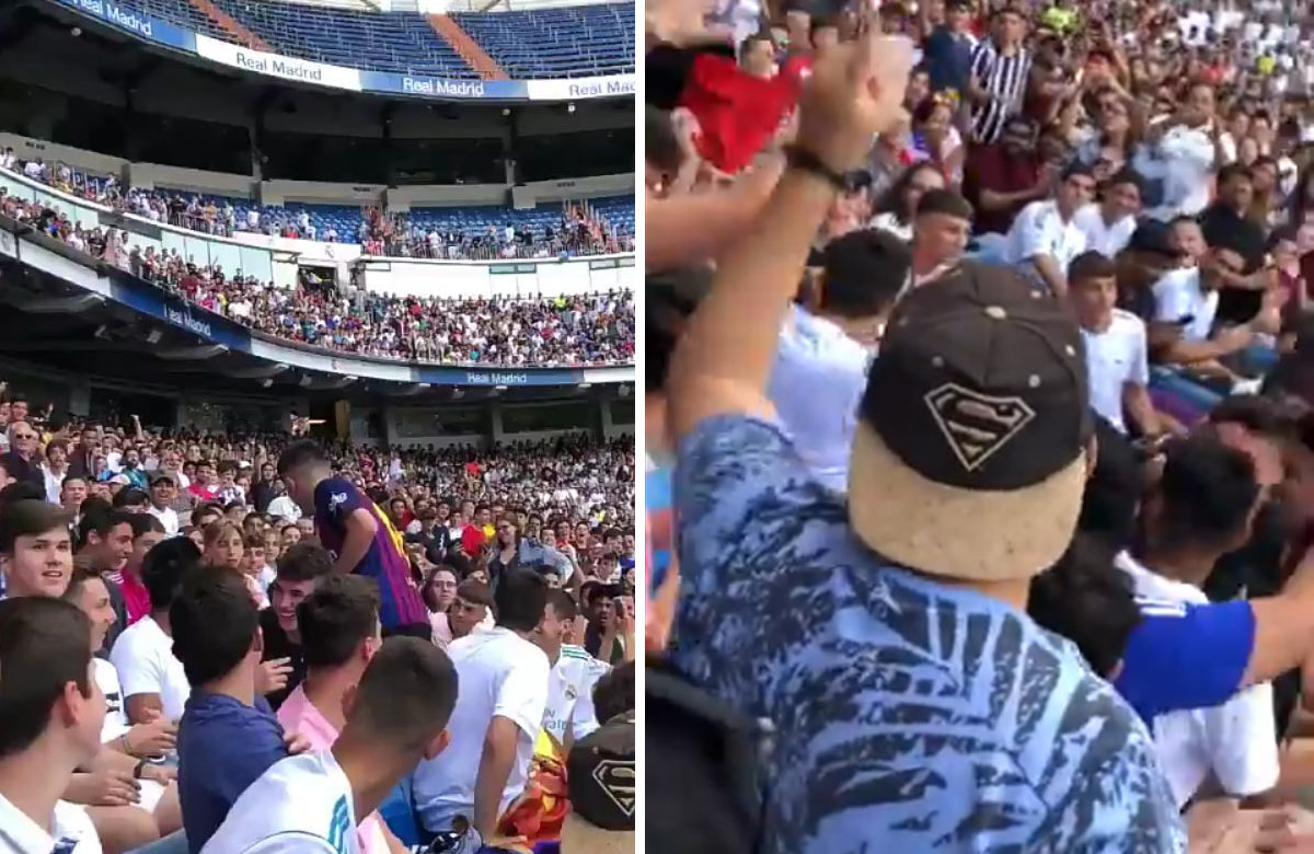 Fanúšik Barcelony sa prišiel pozrieť na predstavovanie Hazarda. Priaznivci Realu reagovali! (VIDEO)