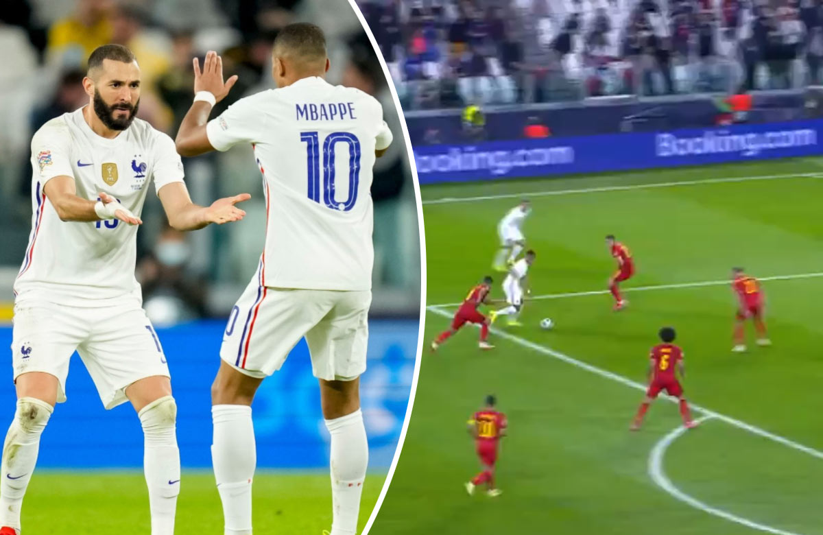 VIDEO: Ukážková akcia Mbappé - Benzema proti Belgicku
