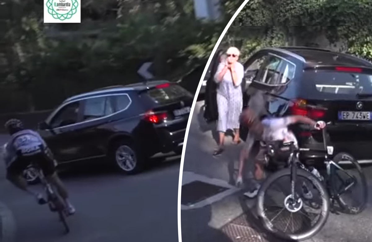 Žena za volantom vbehla Saganovmu kolegovi do cesty (VIDEO)