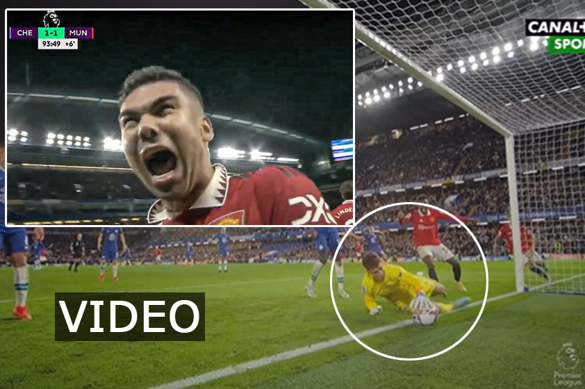 Chelsea vs Man United: Casemiro v 94. minúte vyrovnával na 1:1