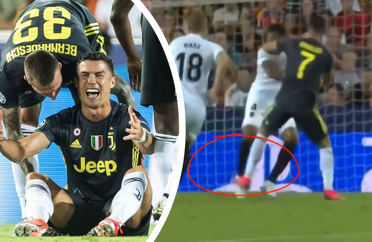 Mal Ronaldo skutočne dostať červenú kartu? Pozrite si nový záber z celého incidentu! (VIDEO)