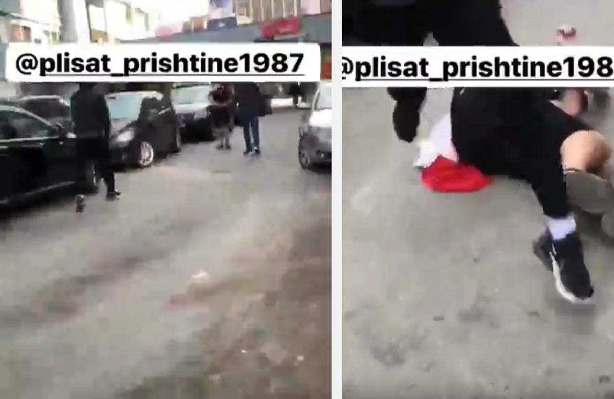 Kosovčania dokopali na ulici bezbranného fanúšika Česka! (VIDEO)