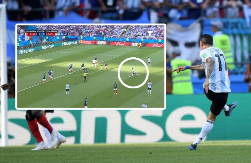Di María fantastickým gólom z 25 metrov vyrovnával osemfinále MS 2018 proti Francúzsku! (VIDEO)