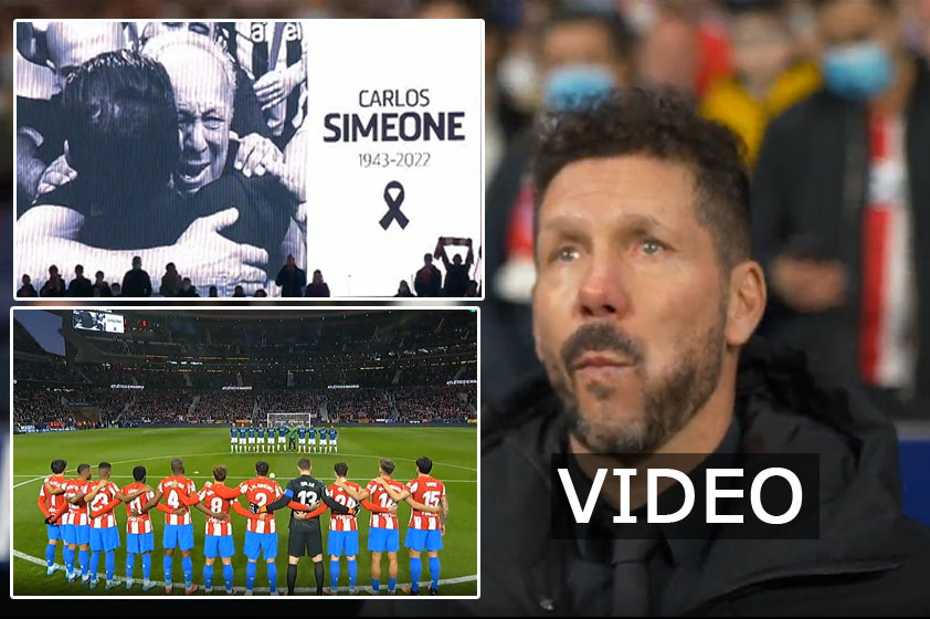Dojatý Simeone: Pred zápasom si uctili pamiatku na jeho otca