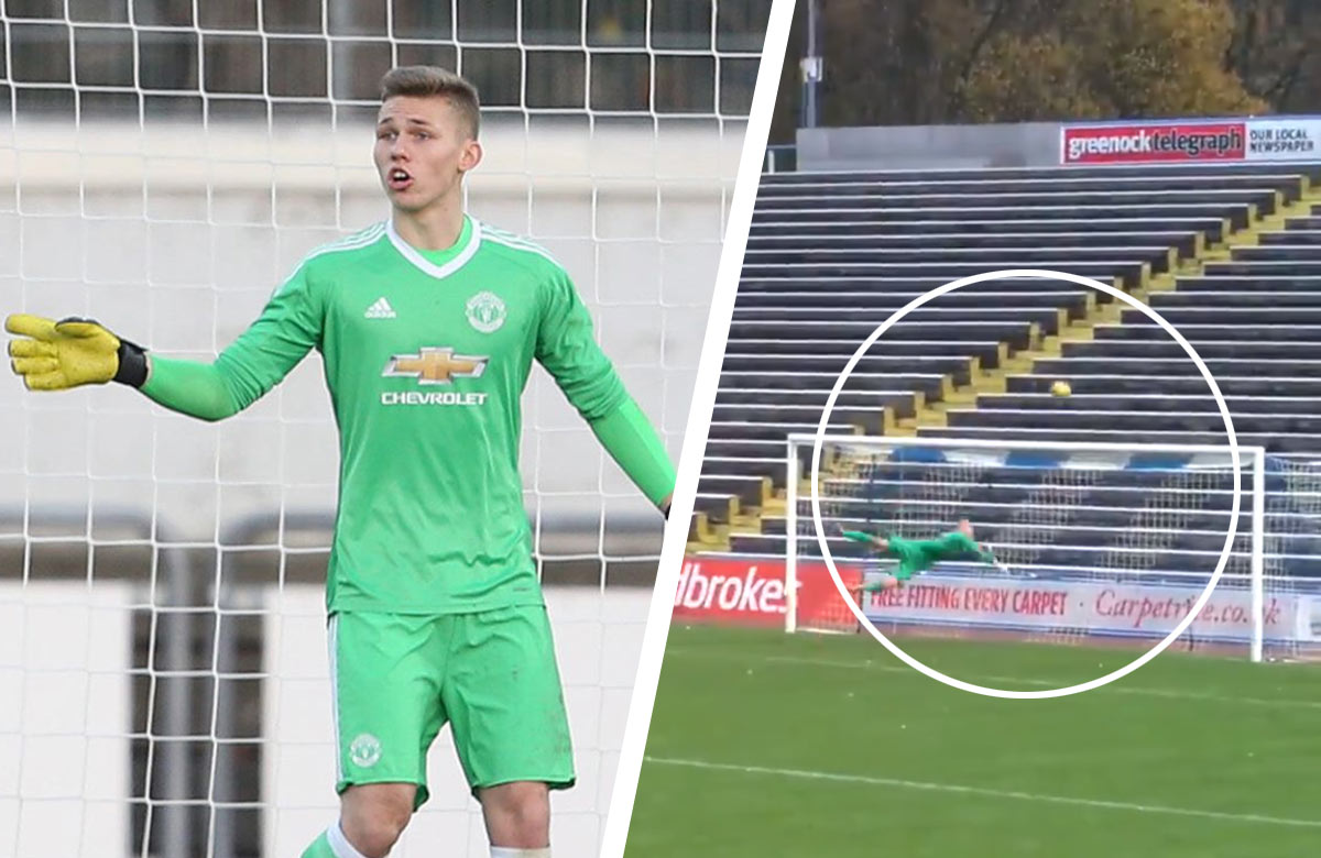 Alex Fojtíček a jeho superzákrok v zápase Manchestru United do 23 rokov (VIDEO)