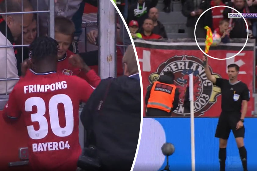 Hviezda Leverkusenu trafila chlapca do hlavy. Po zápase mu priniesol svoj dres