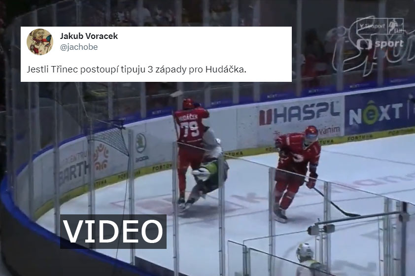 Fanúšikovia v Česku zúria po brutálnom faule Libora Hudáčka. Reagovala aj hviezda NHL