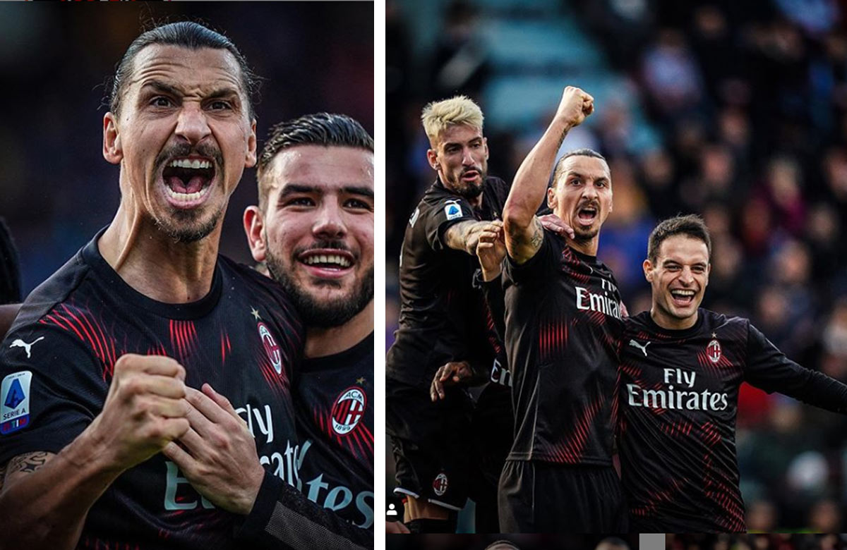 Zlatan Ibrahimovič strelil prvý gól za AC Miláno (VIDEO)