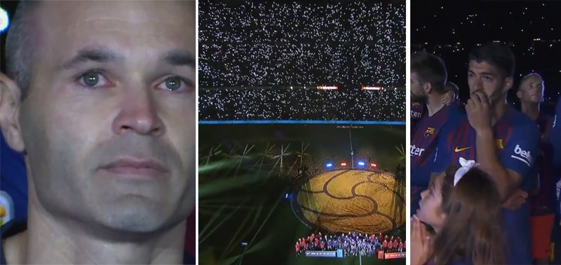 Emotívna rozlúčka Iniestu s Barcelonou: Standing ovation pri striedaní a slzy pri ďakovnej reči! (VIDEO)