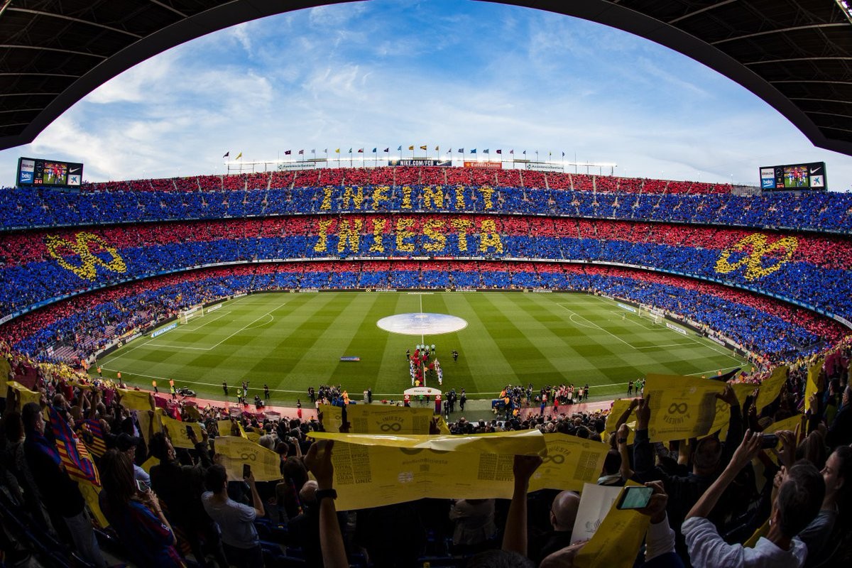 Barcelona pripravila Iniestovi k poslednému zápasu nádherné choreo na Nou Campe! (VIDEO)
