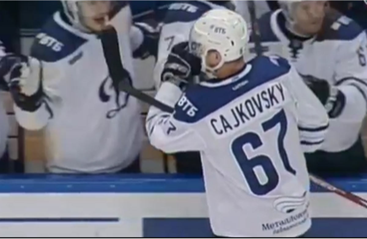 Čajkovský a jeho ďalší gól za Dynamo Moskva v KHL (VIDEO)