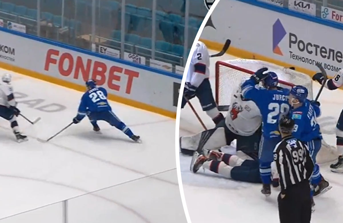 VIDEO: Pohotová asistencia Tomáša Jurča v KHL