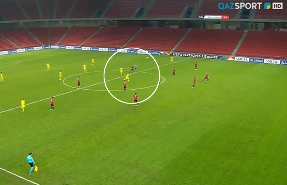Bláznivý gól Kazachstanu v Lige Národov s Abánskom (VIDEO)