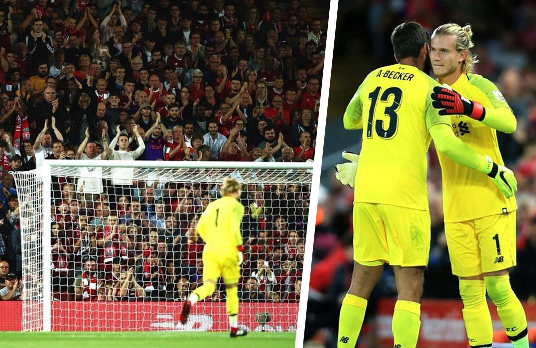 Skvelí fanúšikovia Liverpoolu aplauzom privítali na ihrisku smoliara Lorisa Kariusa! (VIDEO)