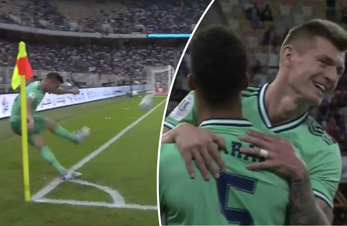 Toni Kroos v semifinále španielskeho superpohára strelil gól priamo z rohu (VIDEO)