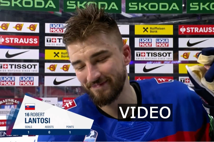 Róbert Lantoši pobavil reportérku IIHF po triumfe nad Nórskom