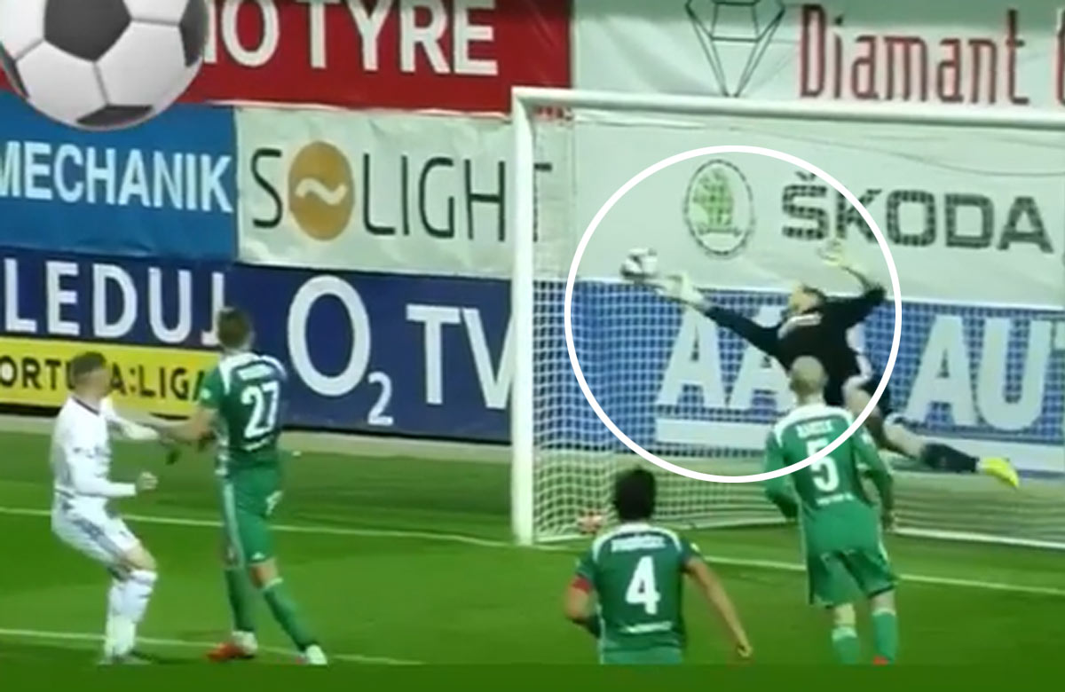 Fantastický zákrok slovenského brankára v českej lige (VIDEO)