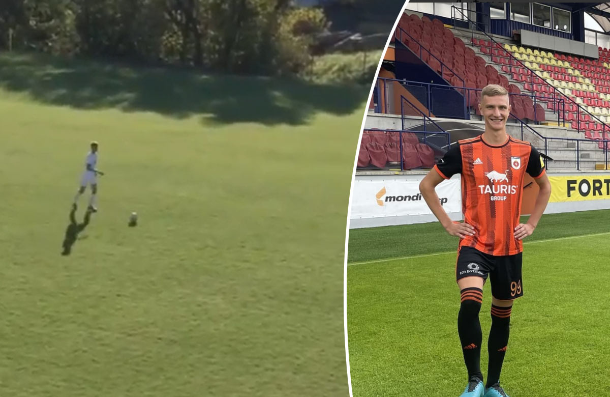 VIDEO: Talent Ružomberka strelil gól z vlastnej polovice