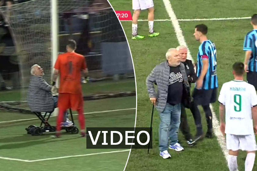 Nespokojný majiteľ klubu na vozíčku prerušil futbalový zápas