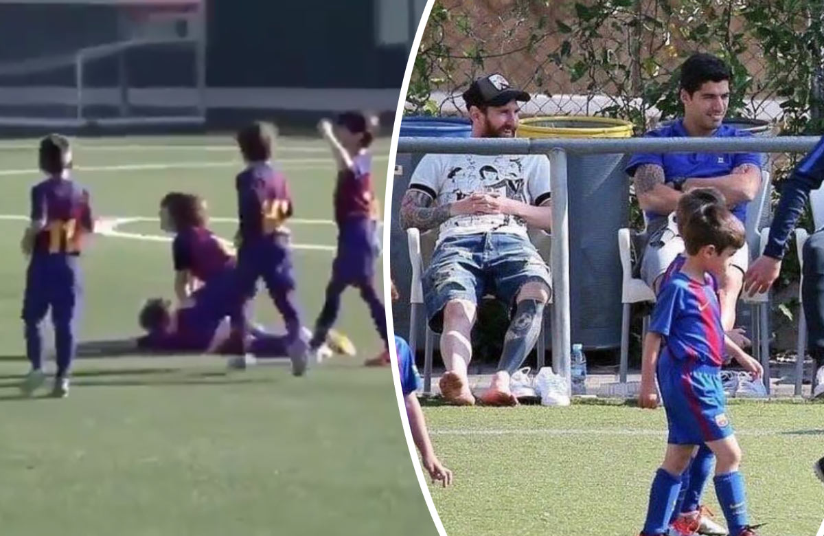 Synovia Messiho a Suareza spolu úradujú za žiakov Barcelony (VIDEO)
