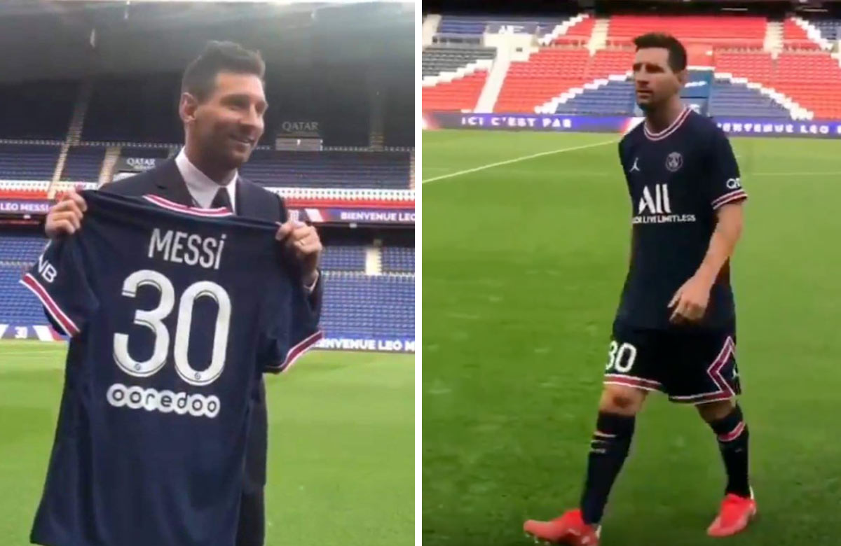 Lionel Messi po prvý raz v drese PSG (VIDEO)
