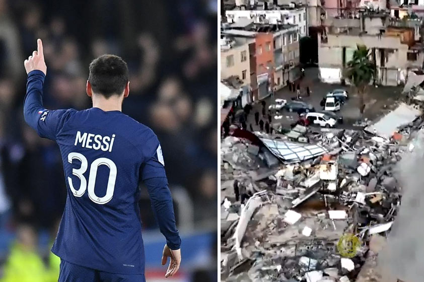 Lionel Messi venuje obetiam zemetrasenia trojnásobok ako celá Premier League