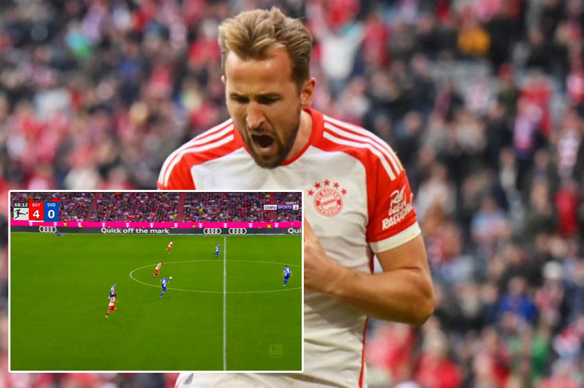 VIDEO: Harry Kane skóroval z vlastnej polovice. Hetrik Angličana pri kanonáde Bayernu
