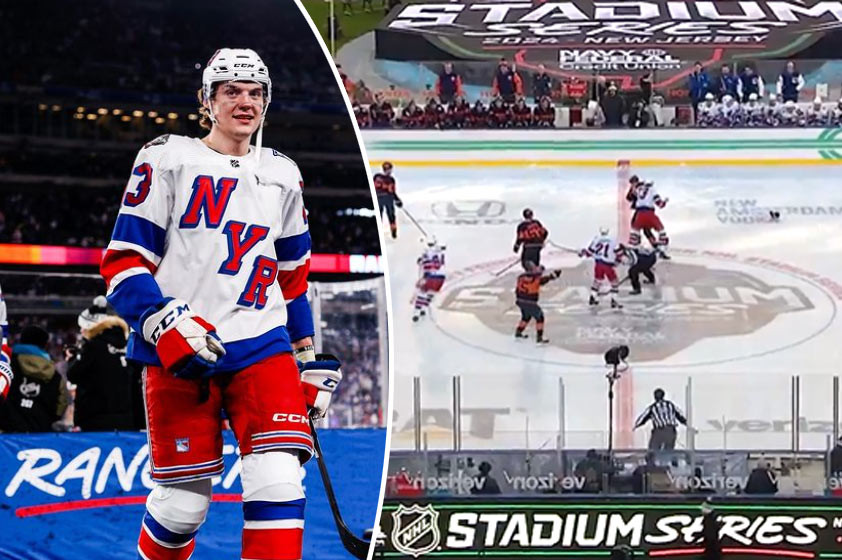 VIDEO: Nevídaný moment vo Winter Classic. Mladík sa pobil pri svojom debute v NHL