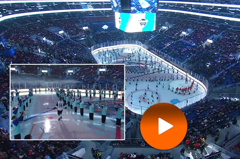 VIDEO: V Rusku otvorili najväčší hokejový štadión na svete. Zahral si na ňom slovenský obranca