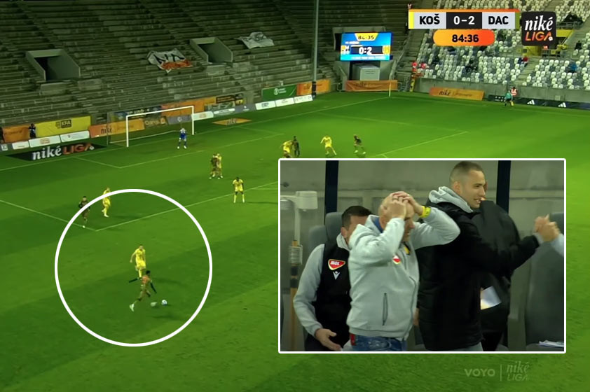 VIDEO: Hviezda DAC neskutočným gólom šokovala Košice. Neveril tomu ani tréner Guľa