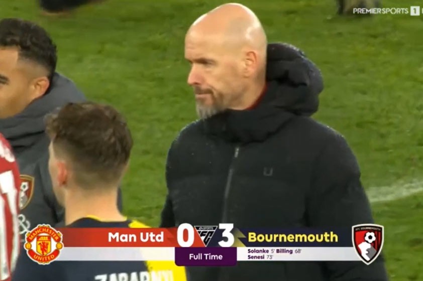 Zostrih: Manchester United prehral na Old Trafforde s AFC Bournemouth 0:3