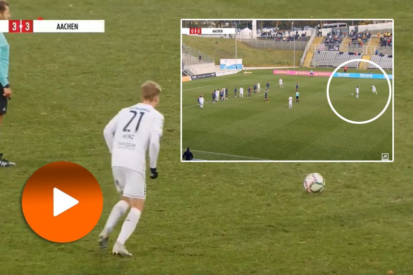VIDEO: Nemecký futbalista strelil neuveriteľný hetrik z priamych kopov