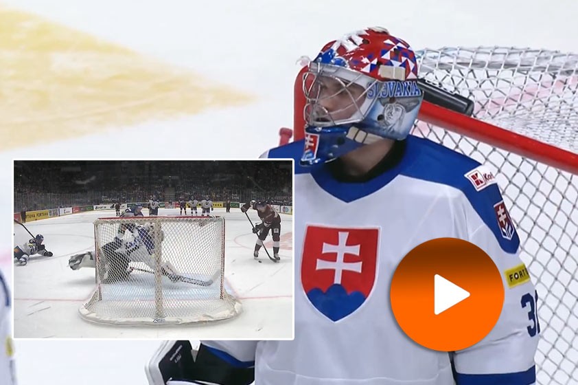 VIDEO: Zázračný zákrok Samuela Hlavaja pri gólovej tutovke Lotyšska