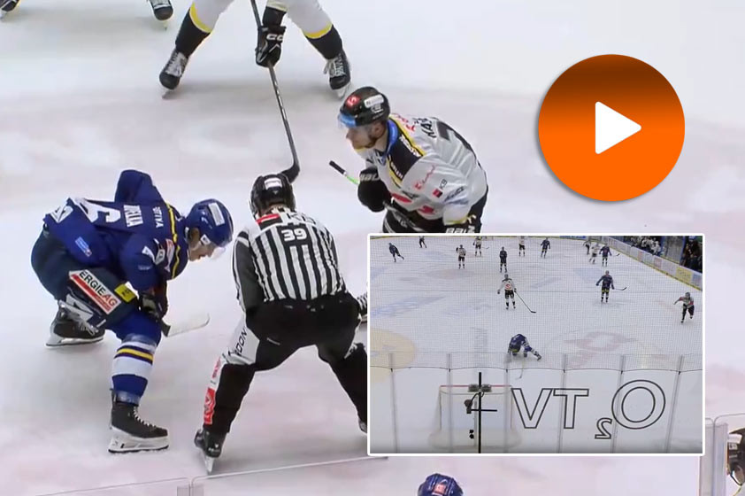 VIDEO: V Česku padol bizarný gól. Bývalý hráč NHL sa trafil z buly v obrannom pásme