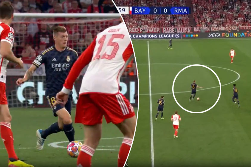 VIDEO: Genialita Toniho Kroosa v priamom prenose. Nádherná prihrávka pri góle proti Bayernu