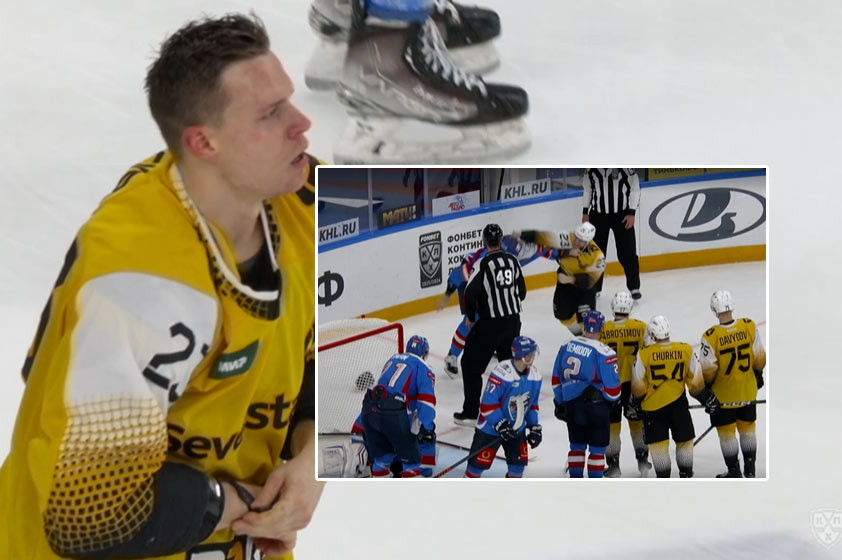 VIDEO: Adam Liška sa pobil v KHL. Mladému Rusovi nič nedaroval