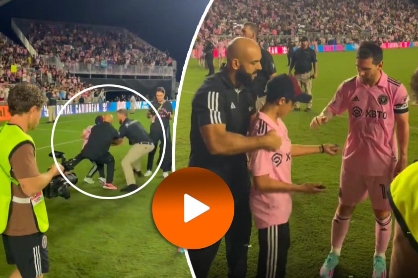 VIDEO: Messiho ochrankár zneškodnil malého fanúšika. Argentínčan okamžite reagoval